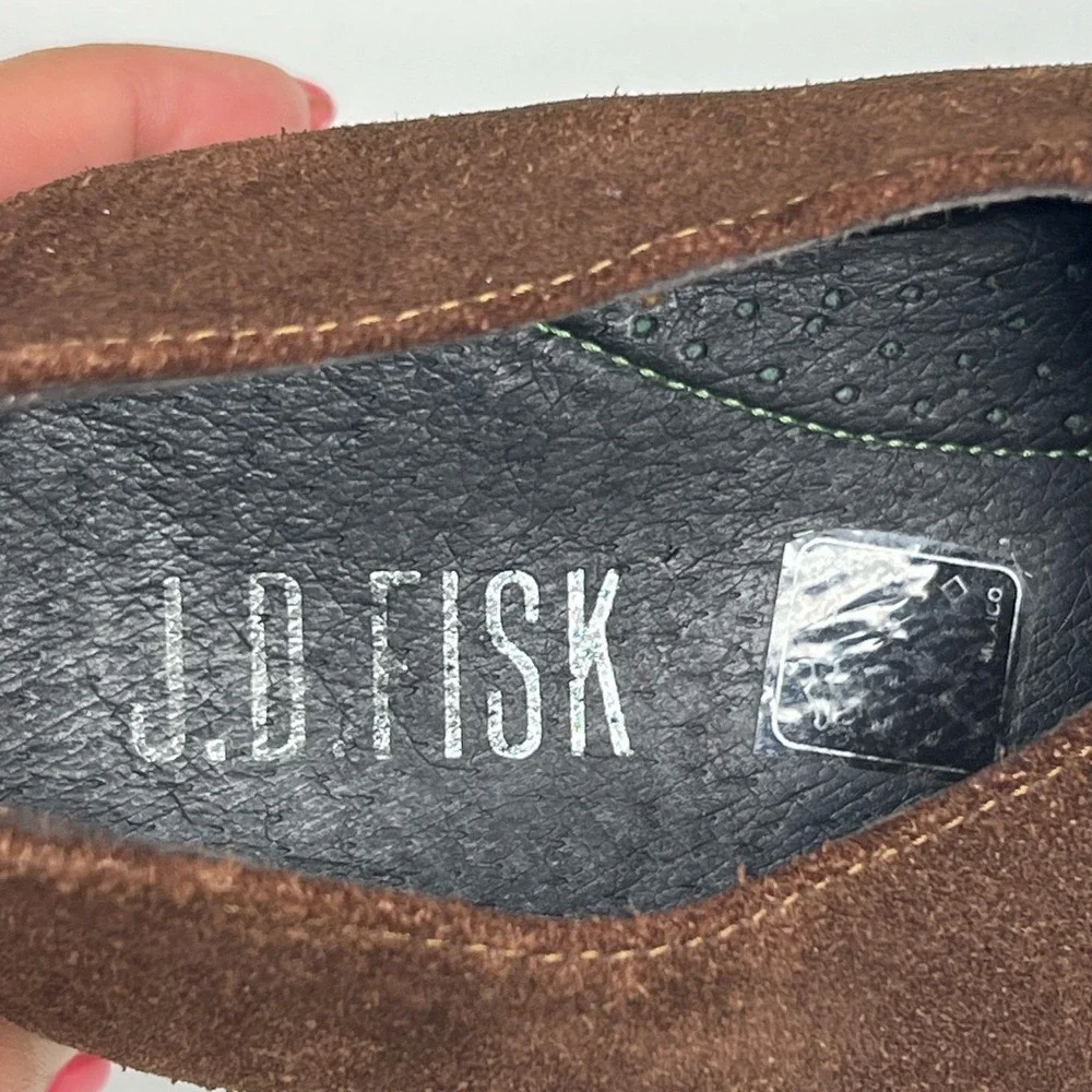 JD FISK Victor Oxfords Suede Lace Up‎ Casual Dress Shoes 10